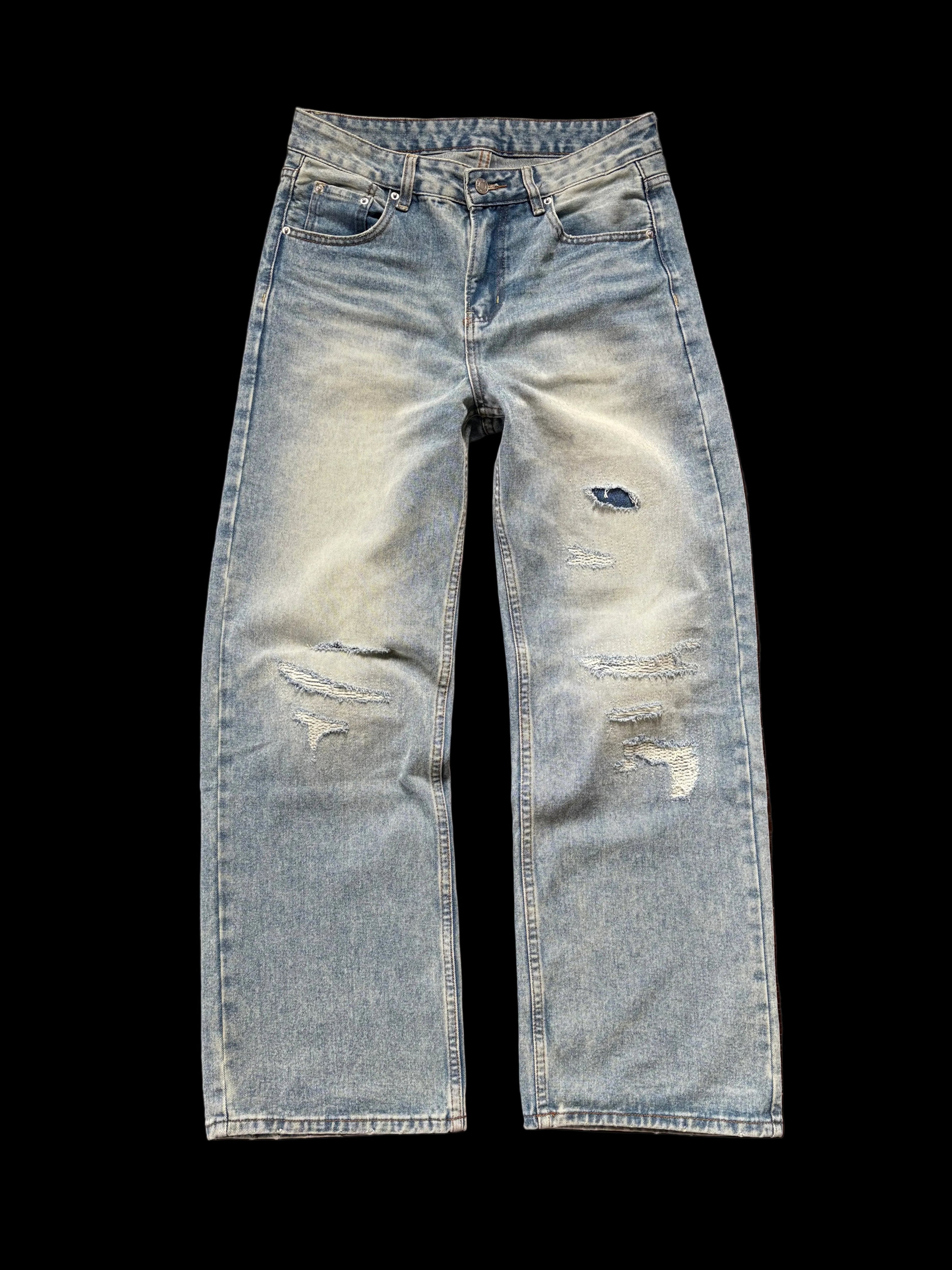 "repaired denim" Jeans (Straight)