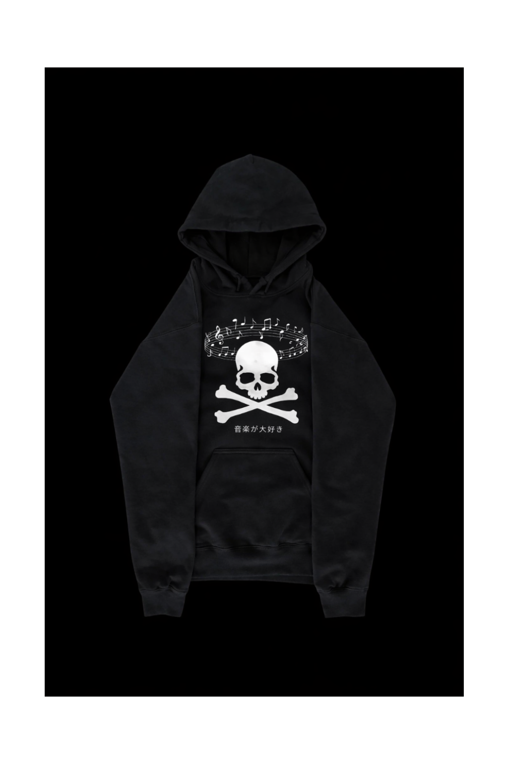 "Music skull" Hoodie (black)