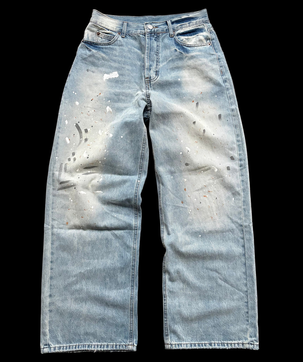 "splatter" Jeans (loose/baggy)