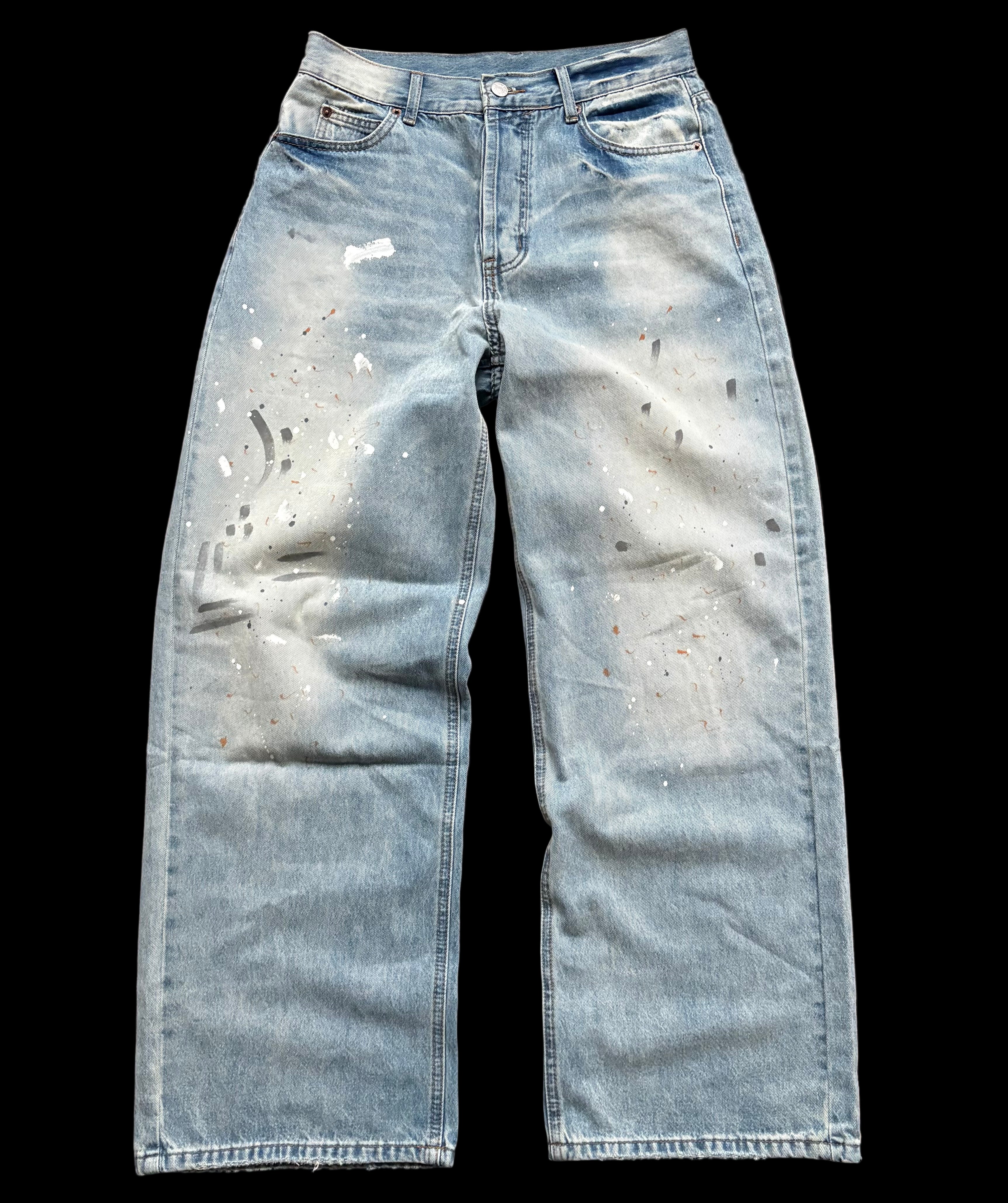 "splatter" Jeans (loose/baggy)