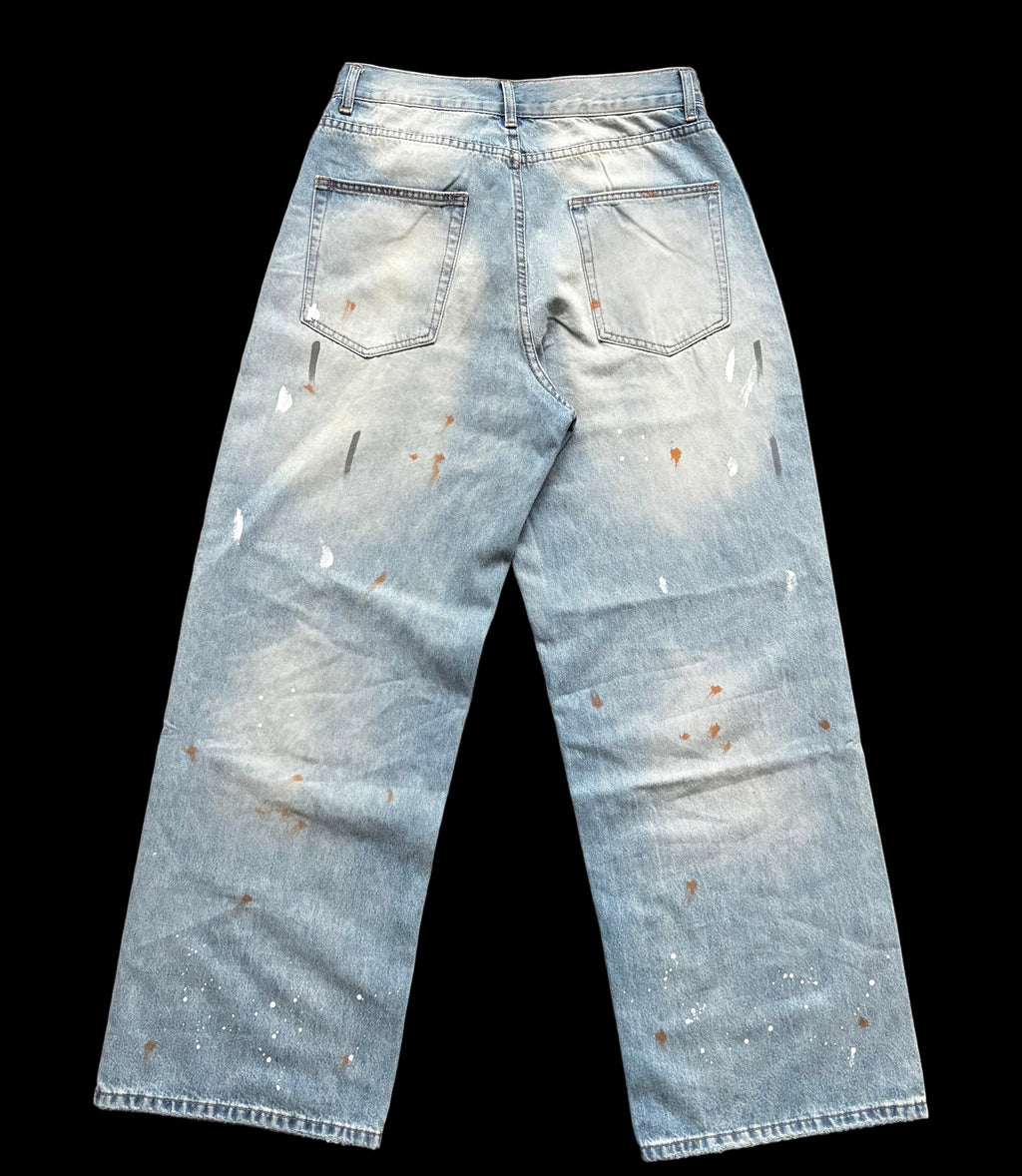 "splatter" Jeans (loose/baggy)
