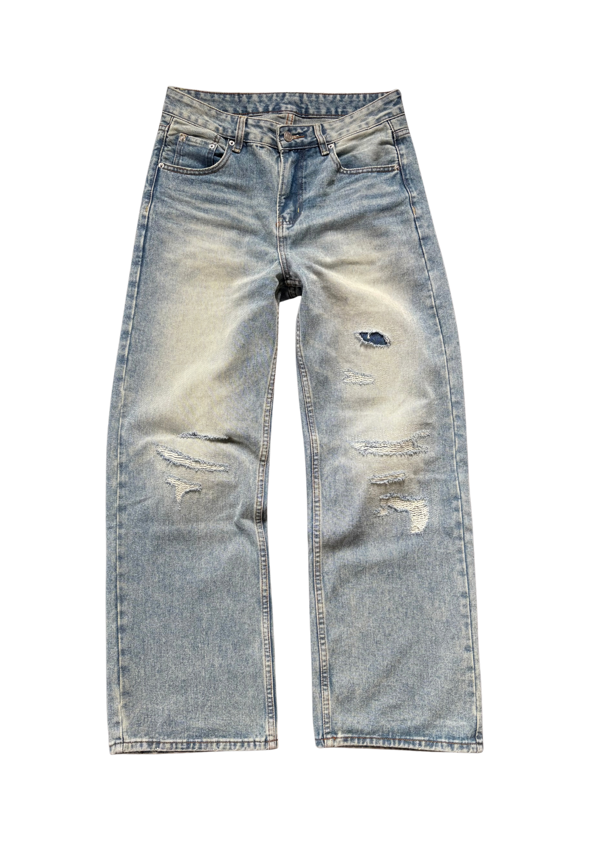 "repaired denim" Jeans (Straight)